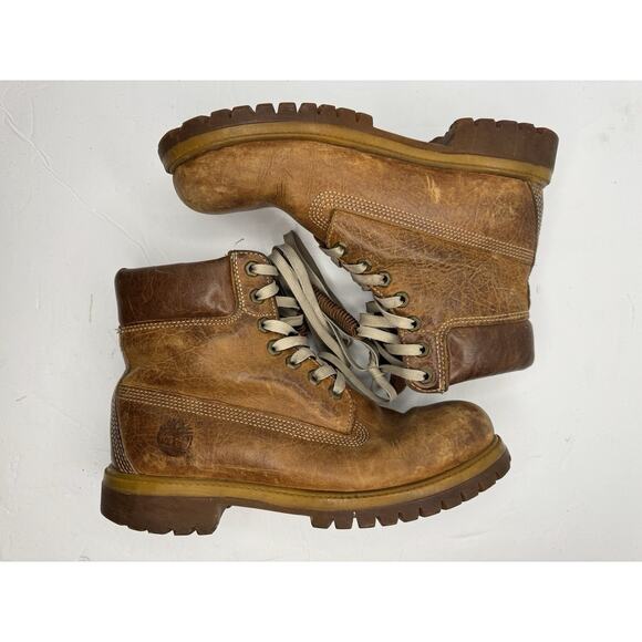 Timberland Primaloft 400 Gram 6" Men's Tan Leather Boots US Size 8M - Picture 5 of 9